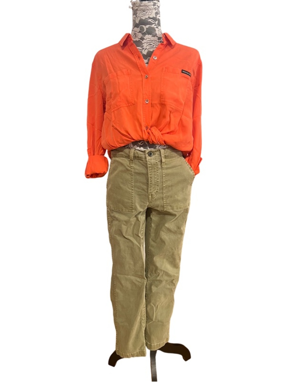 Madewell Women’s Size 27 Tan Green Fatigue pants
